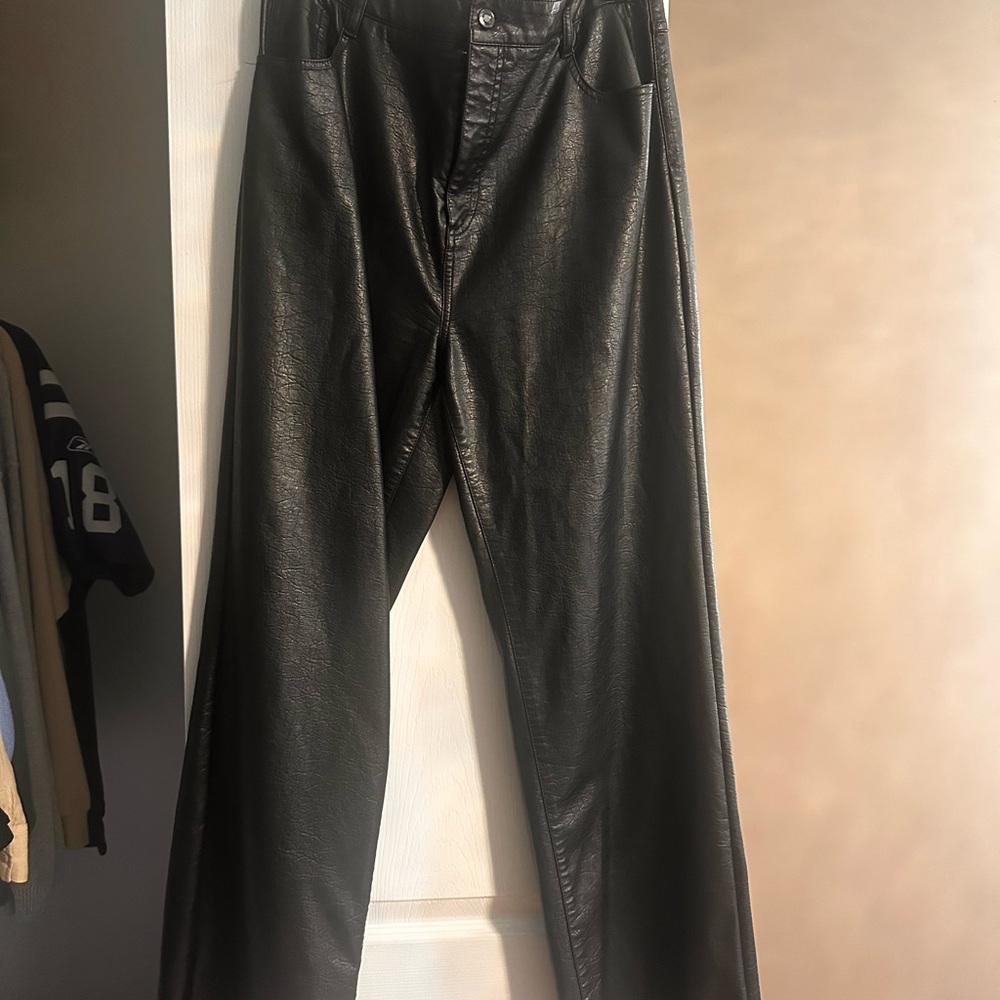 Altar'd State faux Black Leather Pants